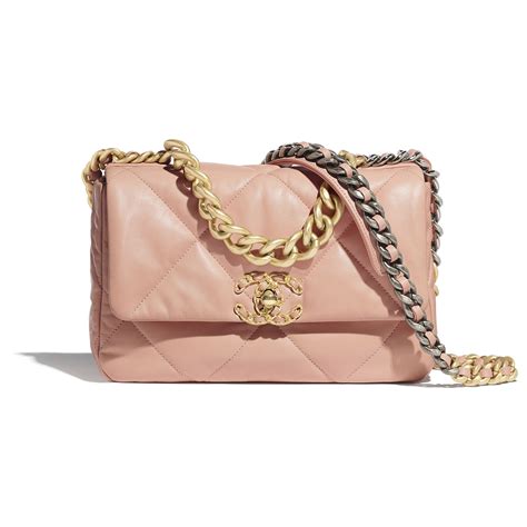 chanel 19 flap bag light pink|Chanel 19 flap bag small.